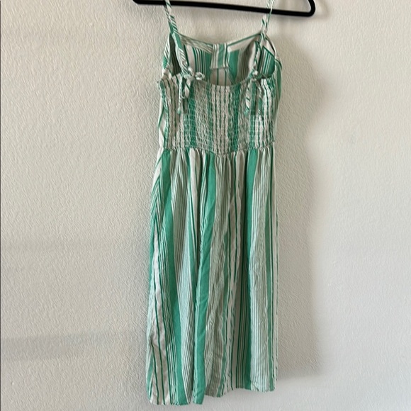Lily Rose size M Green Striped Dress - Picture 8 of 10